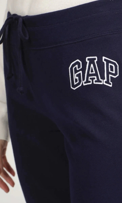 Calça Jogger Gap Moletom Azul Marinho Logo - GAP4021 - Tamanho M - Mimos de Orlando
