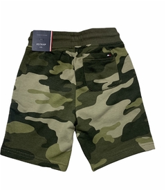 Bermuda Moletom Tommy Hilfiger Camuflada - TH701 - Tamanho 4 - 5 anos na internet