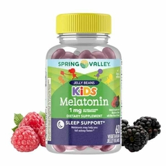 Spring Valley Fast Dissolve Kids Melatonina Sabor Uva, 1 Mg, 60 Gummies