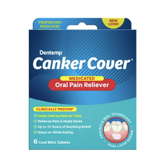 Dentemp Canker Cover P/ Tratamento De Aftas Com 6 Tabletes