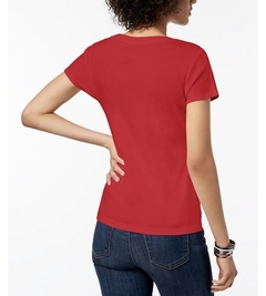 Camiseta Tommy Hilfiger Feminina - Vermelho - TH5493 - Tamanho P - comprar online
