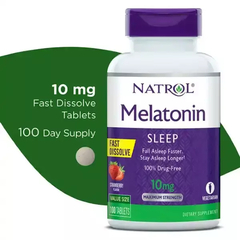 Melatonina 10 mg - Fast Dissolve - 100 capsulas - Natrol