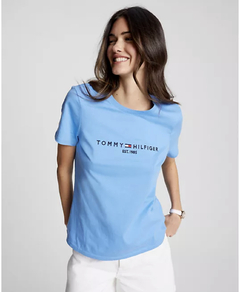 Camiseta Feminina Tommy Hilfiger Azul - TH7654 - Tamanho PP