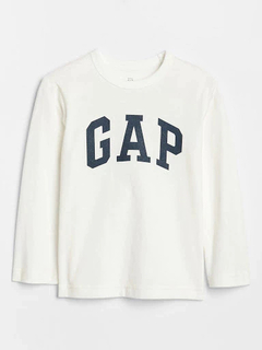 Camiseta Manga Longa Gap Branca - GAP8788 - Tamanho 10 anos