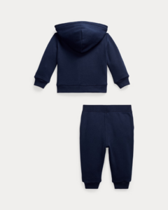 Conjunto bebê de moletom com capuz e calça Polo Ralph Lauren - Tamanho 24 meses - comprar online