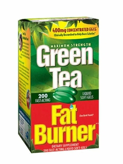 Chá Green Tea Fat Burner Chá Verde 200 Cápsulas Importado Eua