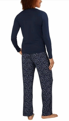 Pijama Calvin Klein Azul Marinho - CK837 - Tamanho PP - comprar online