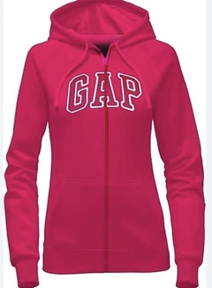 Moletom Gap Zíper Feminino Claret Pink -GAP890 - Tamanho GG