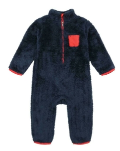 Macacão Sherpa Tommy Hilfiger Azul Marinho - TH090 - Tamanho 18 meses