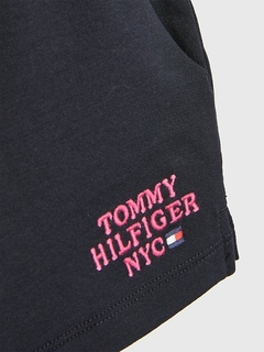 Short Tommy Hilfiger Navy - TH7172 - Tamanho 7 anos na internet