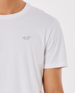 Camiseta Hollister Branca - Masculina - H6276 - Tamanho G - comprar online