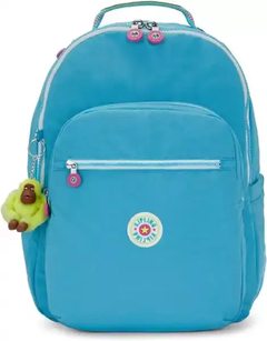 Mochila Kipling Seoul Large 17 Laptop - Fresh Aqua Tur - Tamanho G