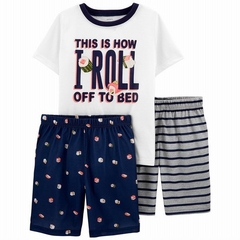 Pijama 3 peças Carters "Sushi" - 3K491710- Tamanho 6 anos - comprar online