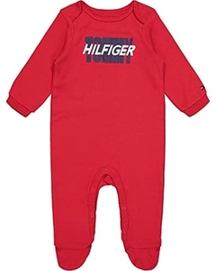 Macacão Tommy Hilfiger Cotton Vermelho- TH90015- Tamanho 3 - 6 meses