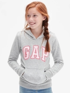 Moletom Gap Cinza com Logo Rosa - GAP003 - Tamanho 12 anos - comprar online