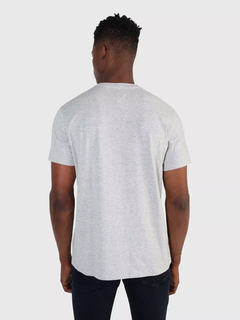 Camiseta Masculina Tommy Hilfiger Cinza - TH0256 - Tamanho P - Modelagem Grande - comprar online