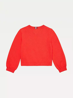 Sweater Tommy Hilfiger Menina Vermelho - TH162 - Tamanho 2 - 3 anos - comprar online