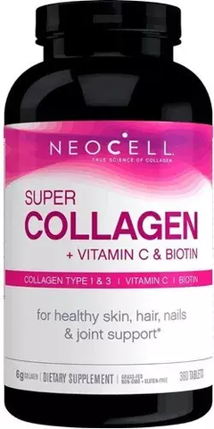 Super Colágeno + Vitamina C & Biotin - Neocell - 360 tablets - Venc 08/23