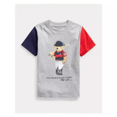 Camiseta Ralph Lauren Polo Bear Red - Menino - RL8712- Tamanho 2 anos