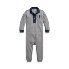 Macacão Polo Ralph Lauren Cinza - Menino - RL5917 - Tamanho 12 meses