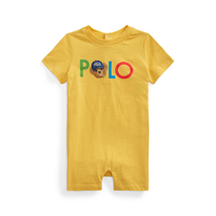 Romper Ralph Lauren Polo Bear Yellow - RL5690 - Tamanho 9 meses