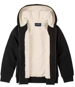 Moletom Forrado Sherpa Calvin Klein Cinza Infantil - CK0836- Tamanho 14 - 16 anos - comprar online
