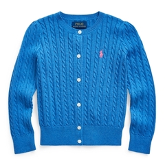 Sweater Cardigan Ralph Lauren - Azul - Menina - RL3307 - Tamanho 2 anos