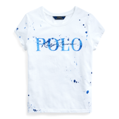 Camiseta Ralph Lauren Menina - Paint - RL7809 - Tamanho 5 anos