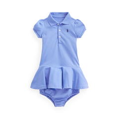 Vestido & Calcinha Ralph Lauren Classic Blue - RL4090 - Tamanho 24 meses