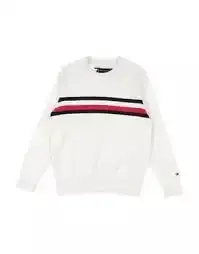 Sweater Tommy Hilfiger Branco Logo - TH7512 - Tamanho 6 anos