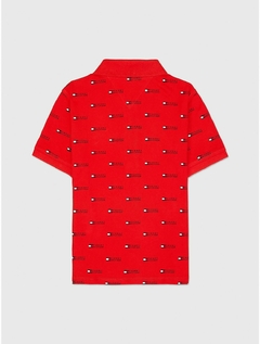 Camiseta Polo Tommy Hilfiger Logo Red- TH7982 - Tamanho 8 - 10 anos - comprar online