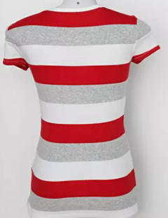 Camiseta Tommy Hilfiger Feminina-Listras - TH0693- Tamanho M - comprar online