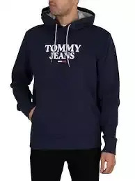Moletom Fleece Tommy Jeans Masculino Azul Marinho - TH712 - Tamanho M