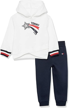 Conjunto Moleton Tommy Hilfiger Fleece menina - TH8452 - tamanho 6 anos