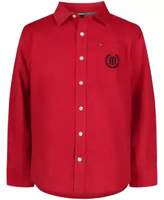 Camisa veludo Tommy Hilfiger Vermelho - TH7719 - Tamanho 16 - 18 anos - comprar online
