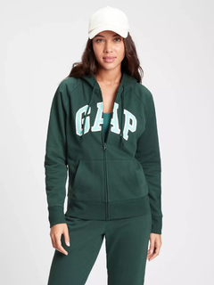 Moletom Gap Zíper Feminino Campus Verde -GAP0001