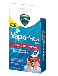 Refil Vapopads Com 12 Almofadas Para Aparelho Vicks Vaporizer