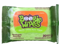 Boogie Wipes - Toalhinhas Umedecidas com Soro (Solução salina) - c/30 lenços - Fresh Scent