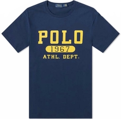 Camiseta Ralph Lauren Athl. Dept. - Menino - RL799 - Tamanho 12 meses