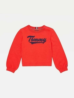 Sweater Tommy Hilfiger Menina Vermelho - TH162 - Tamanho 2 - 3 anos