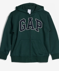 Moletom Infantil Ziper Gap Verde- GAP7668 - Tamanho 3 anos