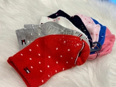 Kit 7 Pares de Meias Tommy Hilfiger "Polka Dot" - TH1224 - Tamanho 6 - 12 meses