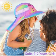 Chapéu Proteção Solar Unicórnio Rainbow - Tamanho de 2 a 9 anos - comprar online