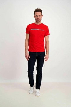 Camiseta Masculina Tommy Hilfiger Vermelha - TH0777 - Tamanho GG - comprar online