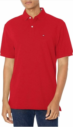 Camiseta Polo Tommy Hilfiger Masculina Vermelho - TH7811 - Tamanho M