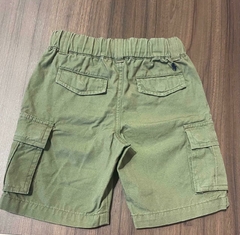 Bermuda Sarja Ralph Lauren Verde Militar - RL120 - Tamanho 5 anos - comprar online