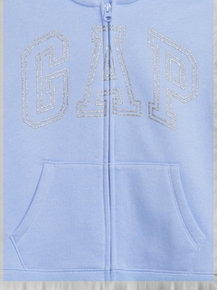 Moletom Fleece Gap Blue Crystal - GAP1949 - Tamanho 8 Anos - comprar online
