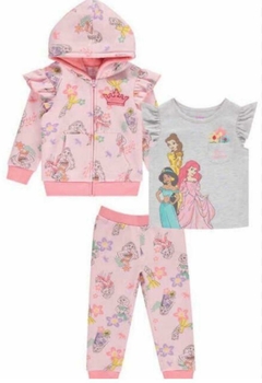 Conjunto Moletom Fleece Princesas Disney - Tamanho 3 anos - comprar online