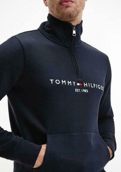 Moletom Fleece Tommy Masculino Azul Marinho - TH988 - Tamanho M - comprar online