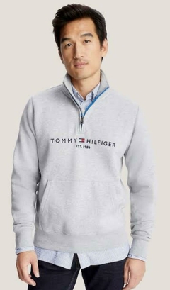 Moletom Fleece Tommy Masculino Cinza - TH914 - Tamanho G